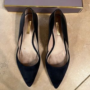 Louise et Cie blue part suede and leather pumps
